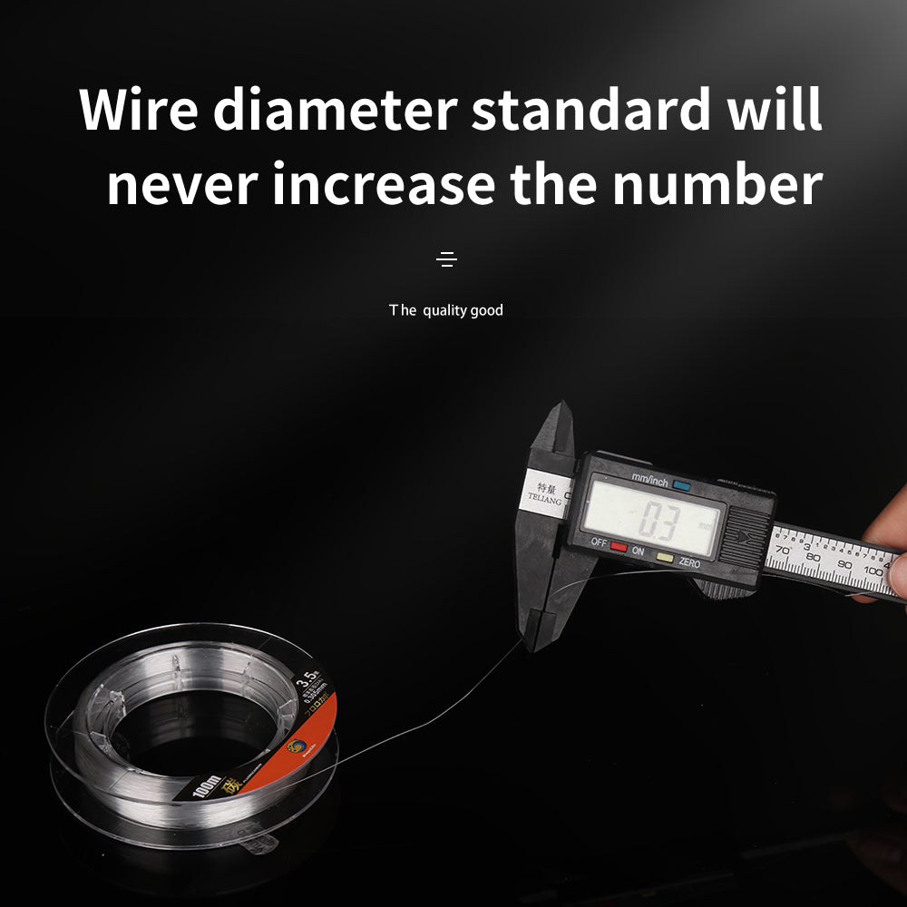 BingoLife Japanese 100% Pure Fluorocarbon Leader Line 110 Yard Clear