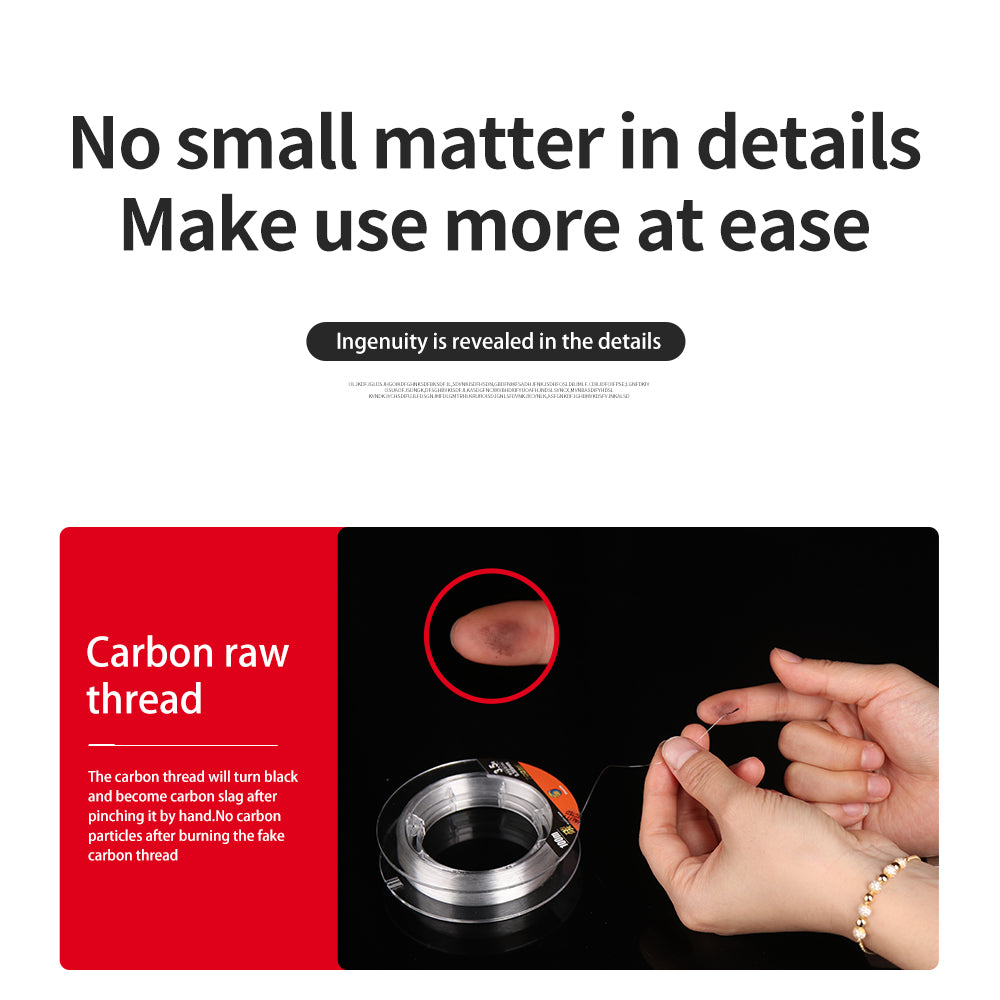 BingoLife Japanese 100% Pure Fluorocarbon Leader Line 110 Yard Clear