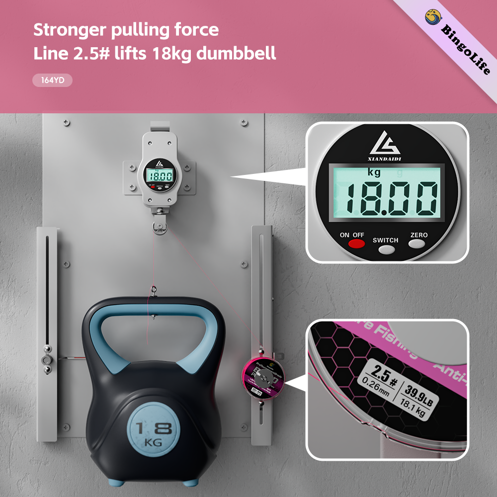 Bingolife Pro Tournament Grade Anti-Fade PEX8 Braid Line Black 164 YDS